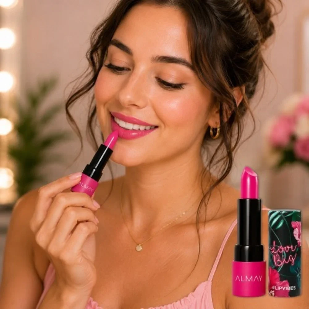 Almay Lip Vibes Lipstick 2-Pack Love Big #300 Pink Sealed 0.14 oz Each